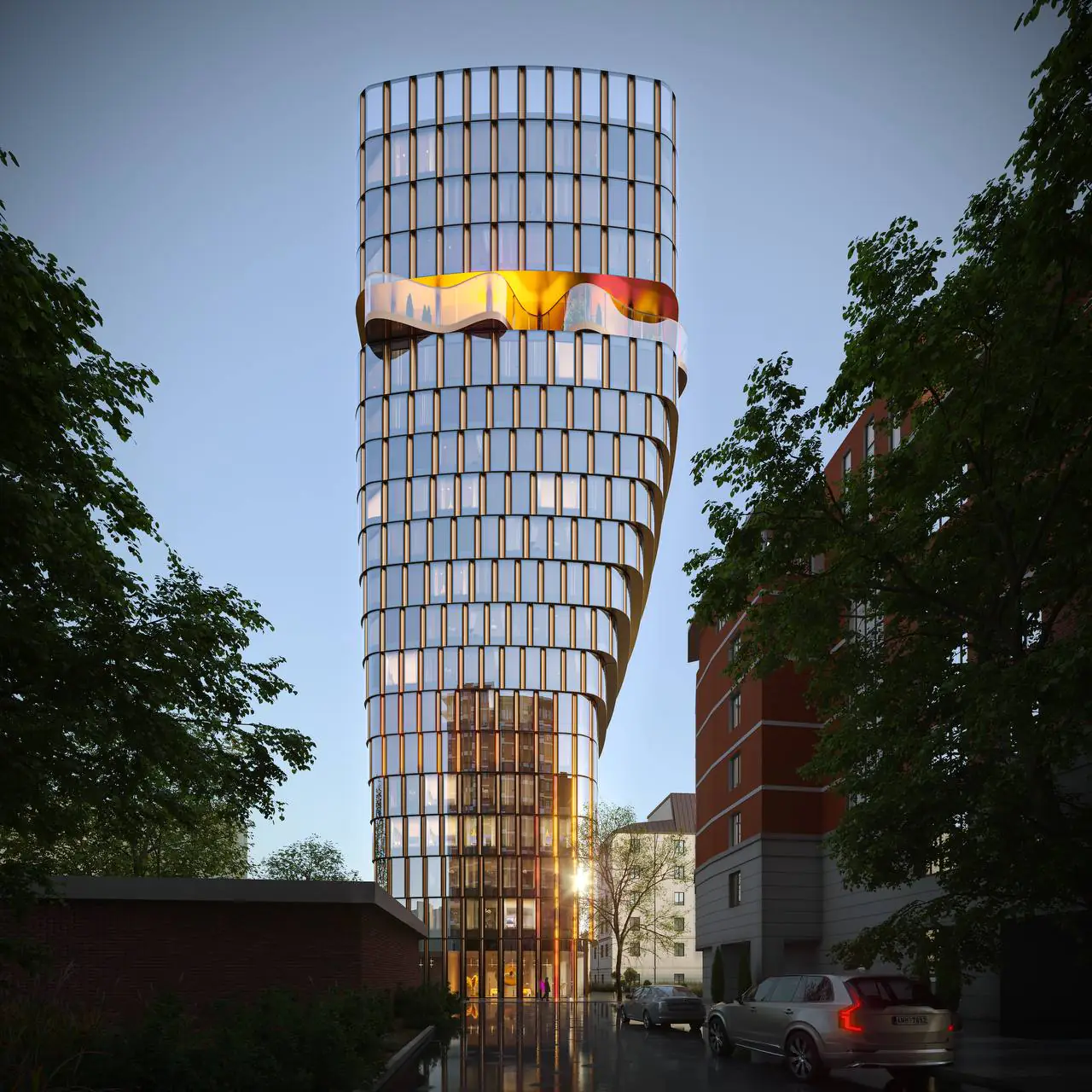 Дом-скульптура «Энигмия» с парящим мостом-садом