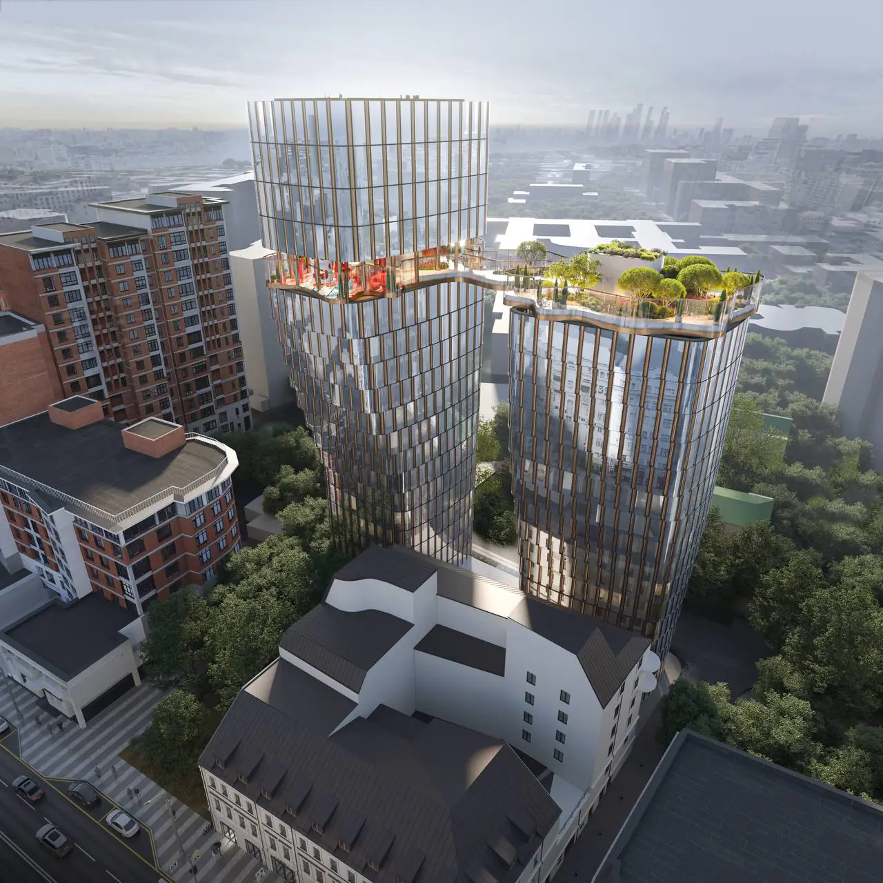 Дом-скульптура «Энигмия» с парящим мостом-садом